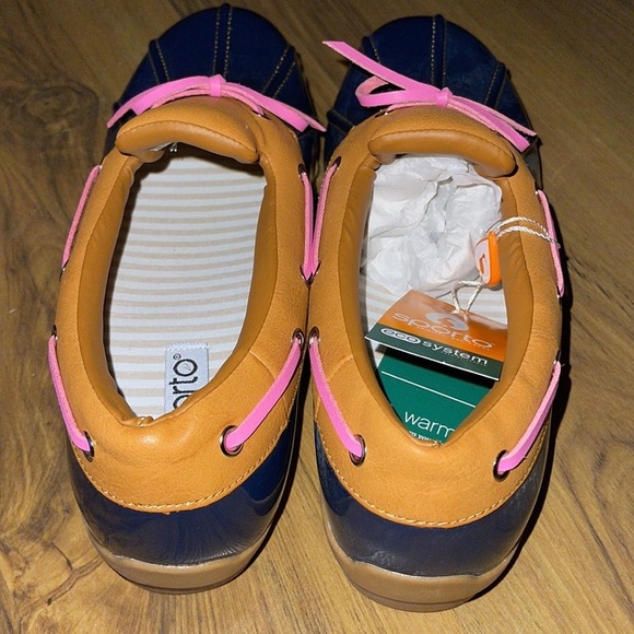 Sporto Women’s Patty Navy/Pink Duck Shoe Boots Size 10 New - Picture 4 of 5